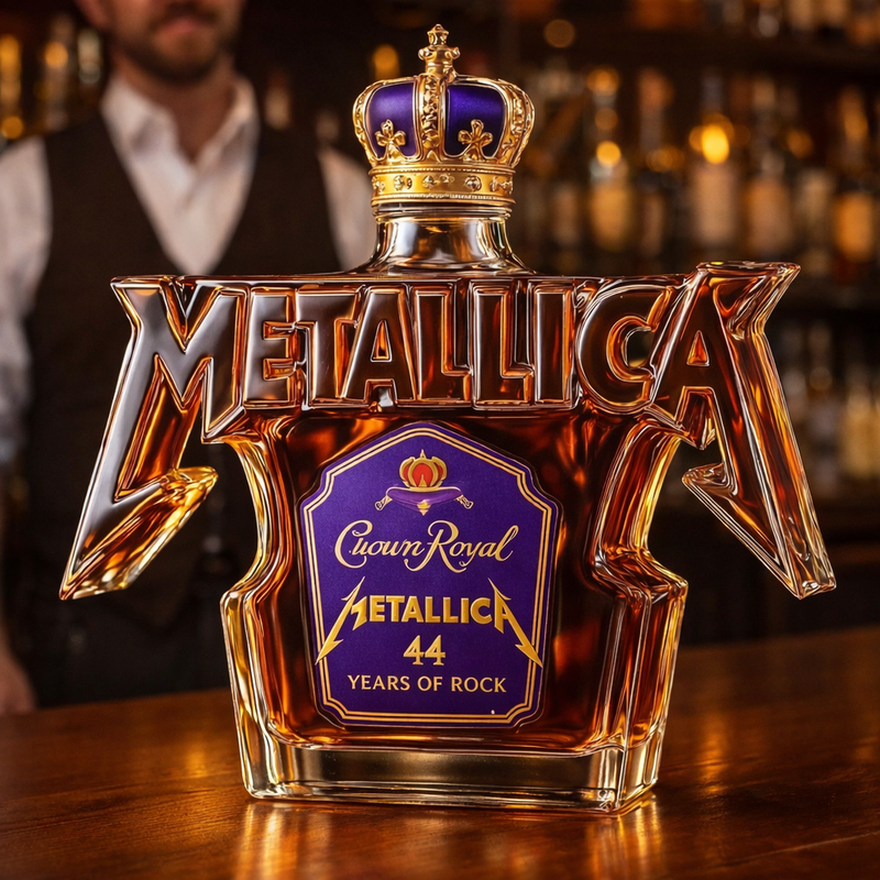 Viskio grafinas „Metallica“