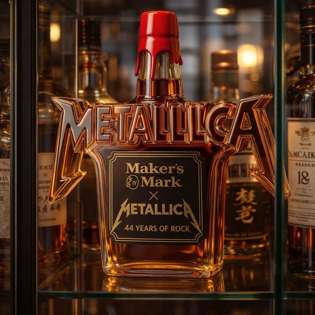 Viskio grafinas „Metallica“