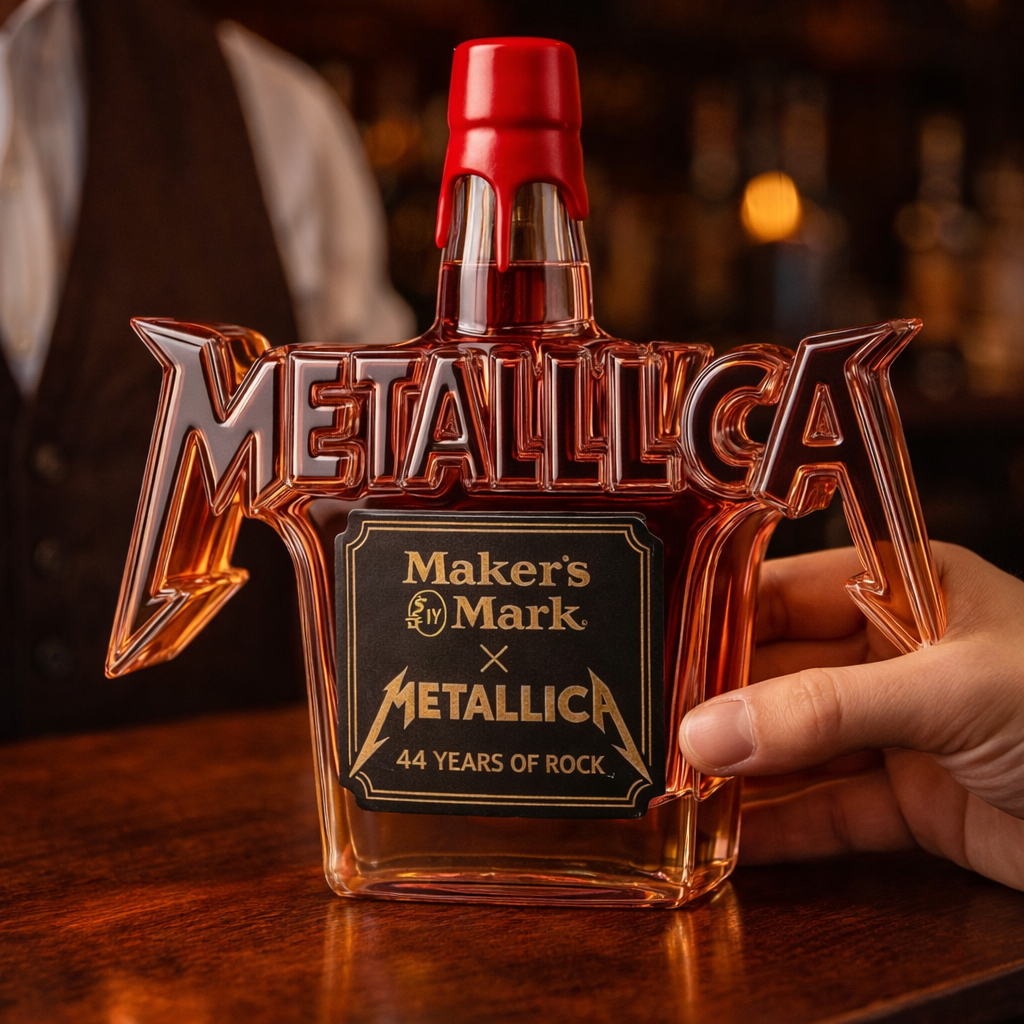 Viskio grafinas „Metallica“