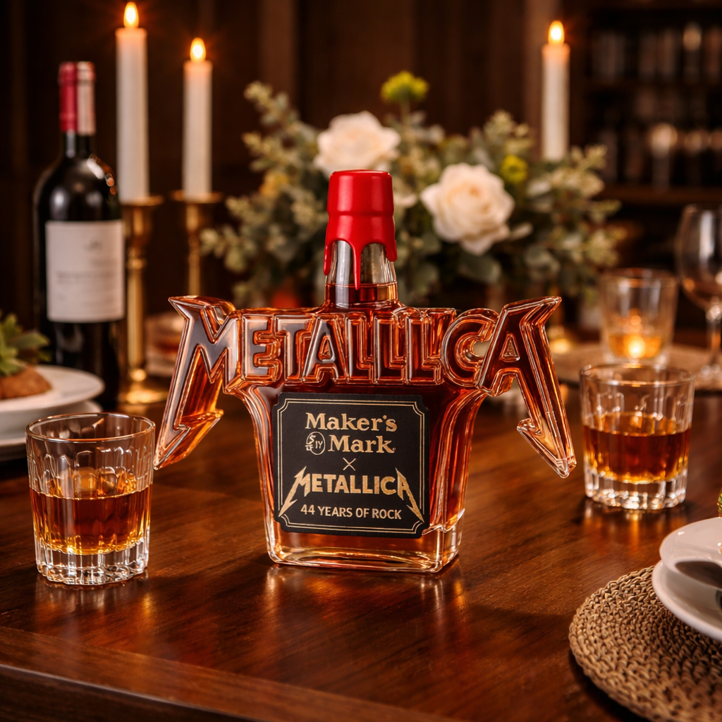 Viskio grafinas „Metallica“