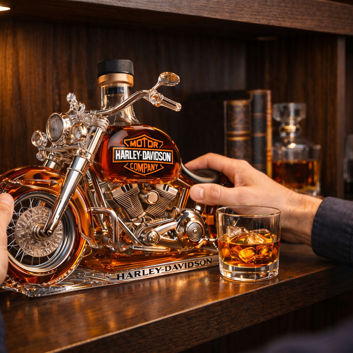 Viskio grafinas „Harley-Davidson“